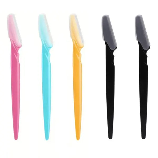 Stainless Steel Eyebrow and Face Razor Set for Versatile Hair Removal