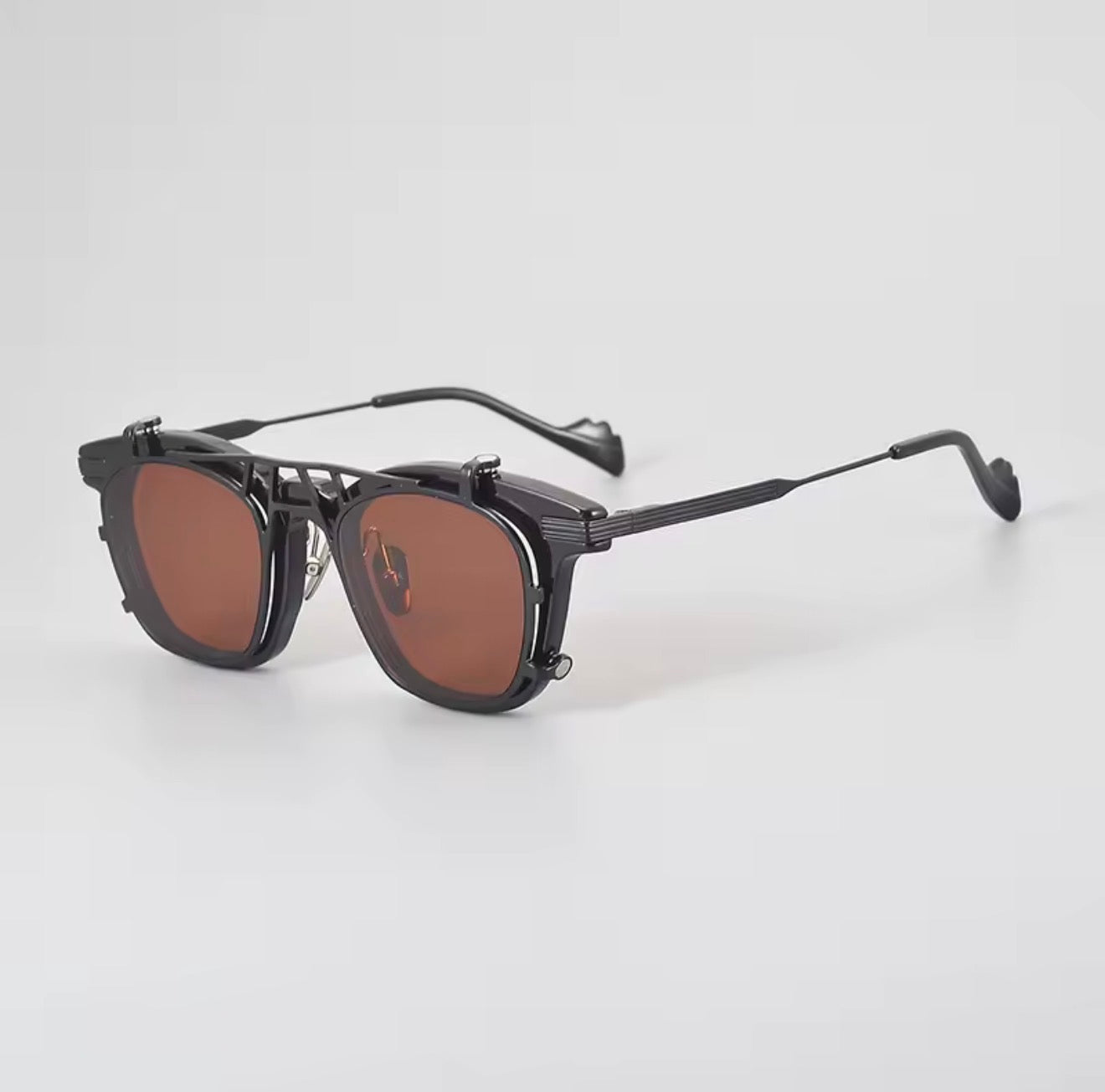 Hip Hop Square Magnetic Sunglasses men SYB Ladies Pure Titanium Acetate Travel UV400 Handmade Personality Retro sunglasses