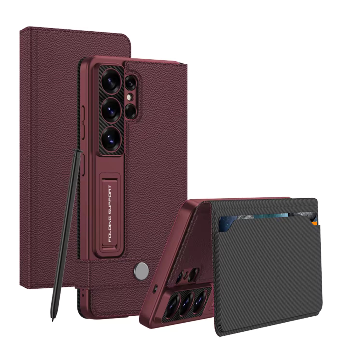 GKK Matte Flip Cover – Samsung S24/S25/S26 Ultra Case