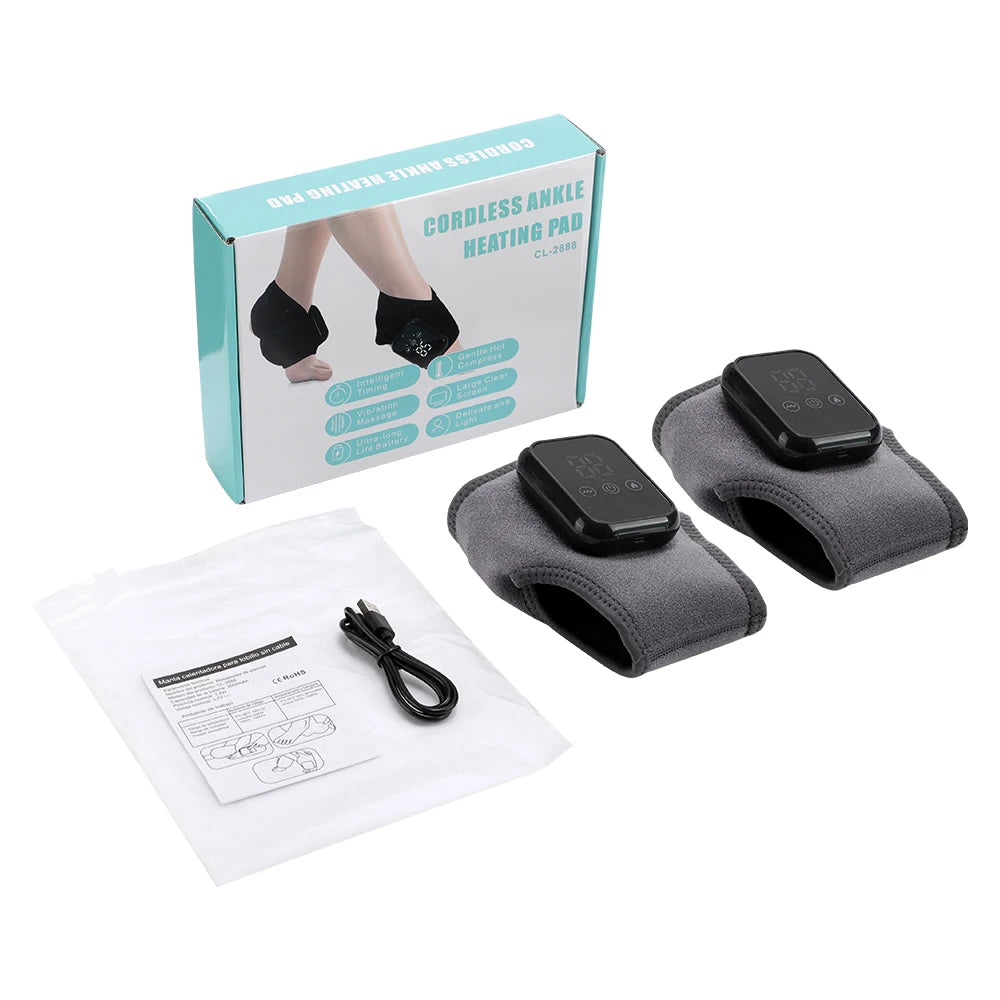 Electric Ankle Heating Wrap with Adjustable Strap