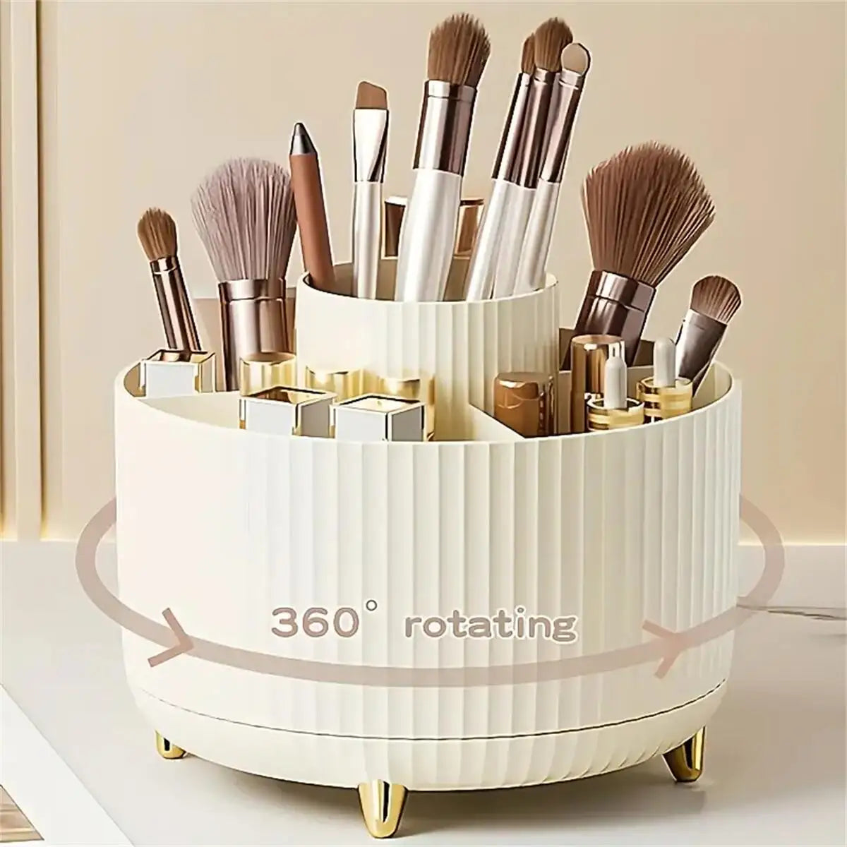 360° Rotating Makeup Cosmetics Organizer