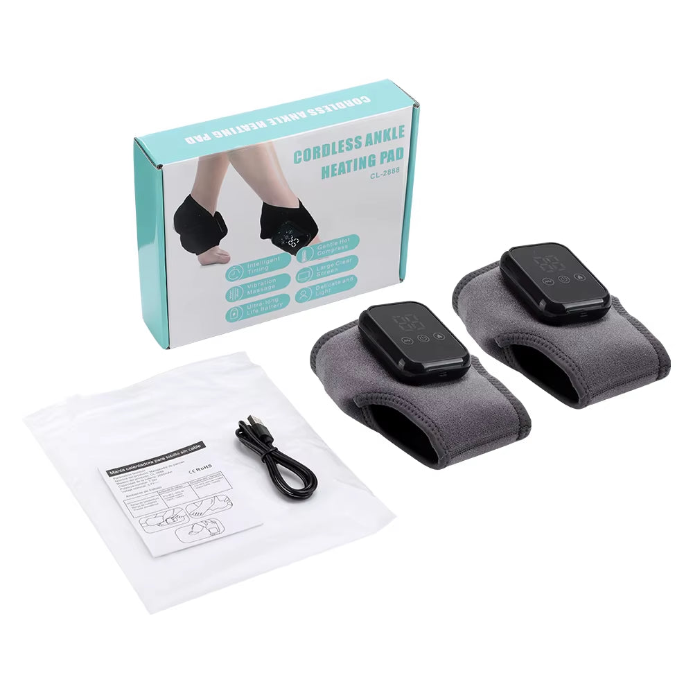 Electric Ankle Heating Wrap with Adjustable Strap