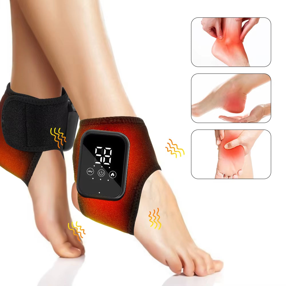 Electric Ankle Heating Wrap with Adjustable Strap